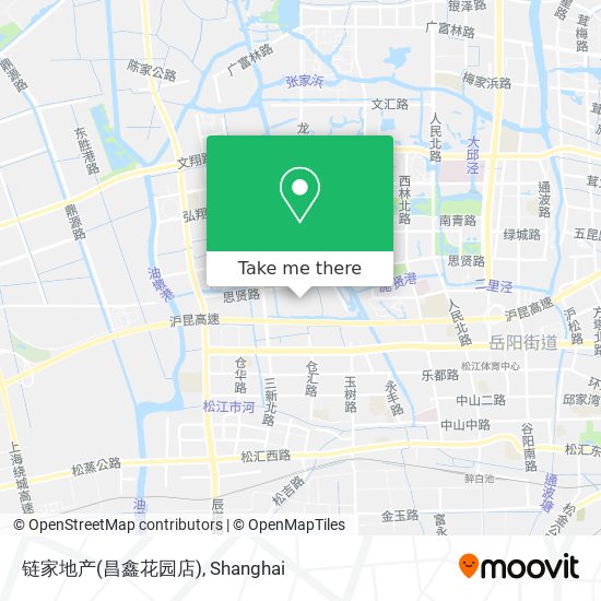 链家地产(昌鑫花园店) map