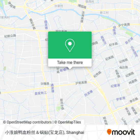 小淮娘鸭血粉丝＆锅贴(宝龙店) map
