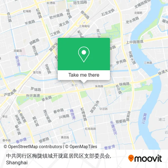 中共闵行区梅陇镇城开珑庭居民区支部委员会 map