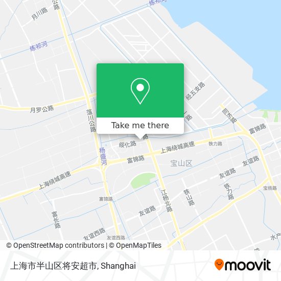 上海市半山区将安超市 map
