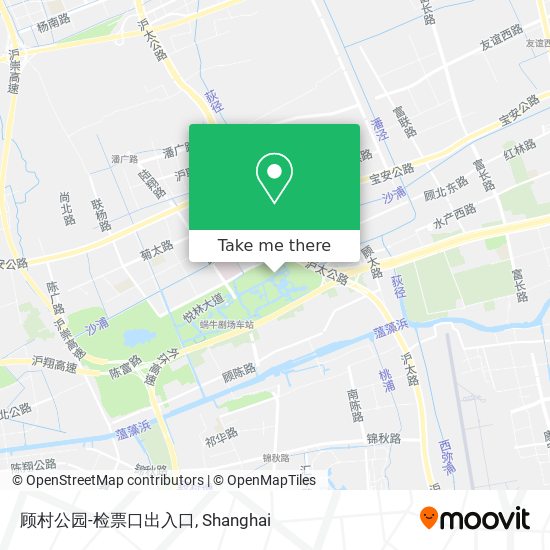 顾村公园-检票口出入口 map