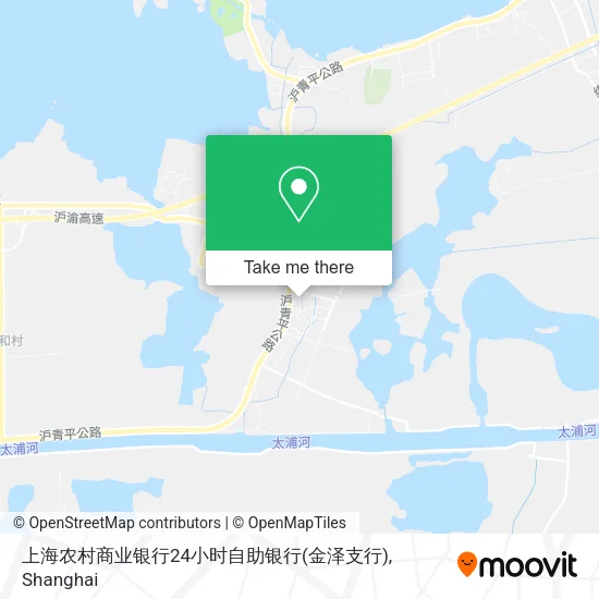 上海农村商业银行24小时自助银行(金泽支行) map
