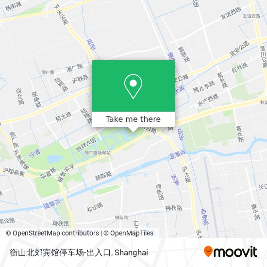 衡山北郊宾馆停车场-出入口 map