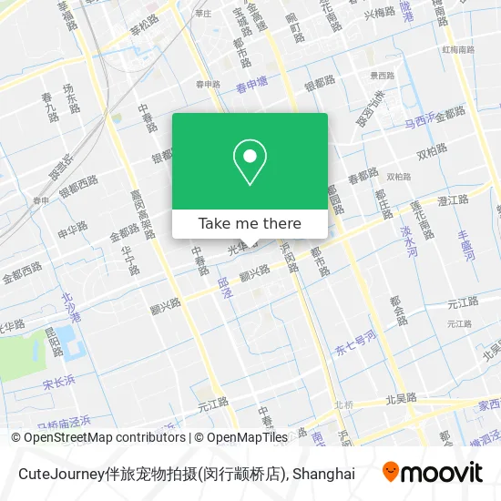 CuteJourney伴旅宠物拍摄(闵行颛桥店) map