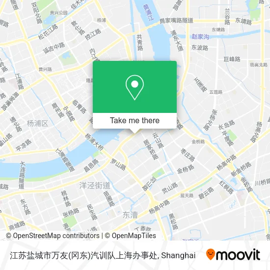 江苏盐城市万友(冈东)汽训队上海办事处 map