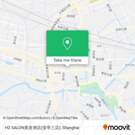 HZ SALON美发潮店(安亭三店) map