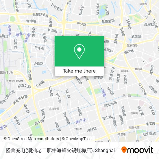 怪兽充电(潮汕老二肥牛海鲜火锅虹梅店) map