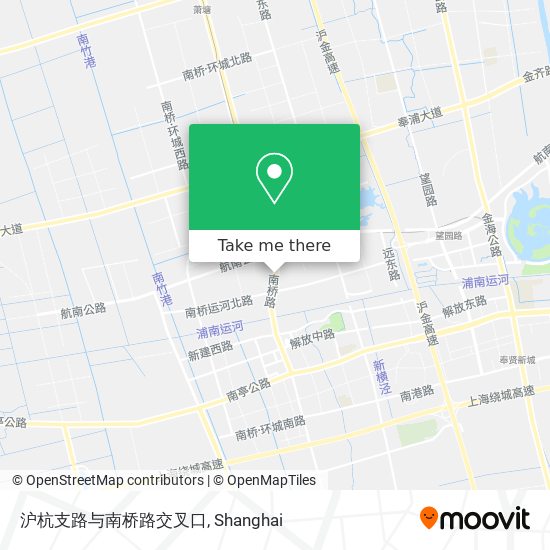 沪杭支路与南桥路交叉口 map