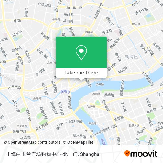上海白玉兰广场购物中心-北一门 map