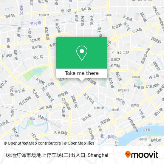 绿地灯饰市场地上停车场(二)出入口 map