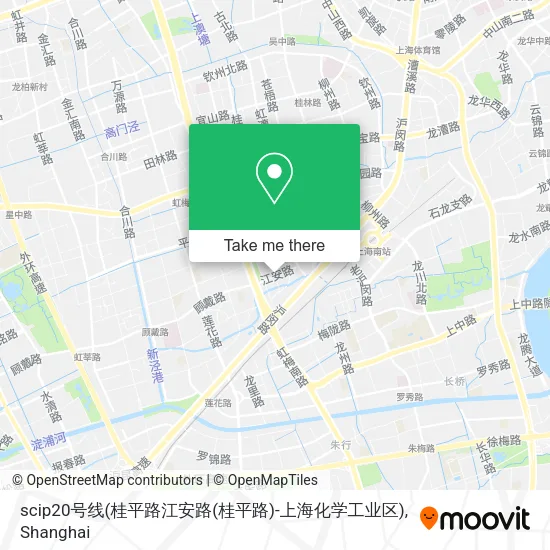 scip20号线(桂平路江安路(桂平路)-上海化学工业区) map