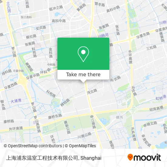 上海浦东温室工程技术有限公司 map