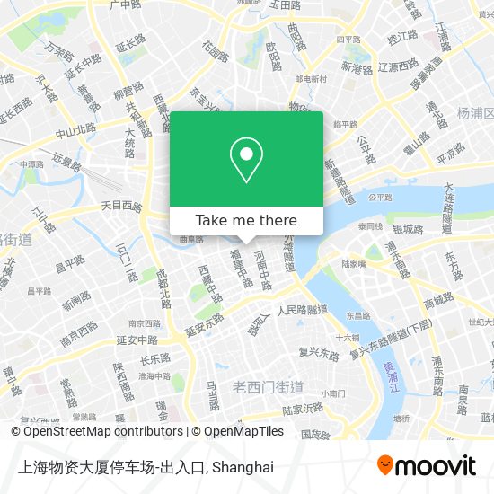 上海物资大厦停车场-出入口 map