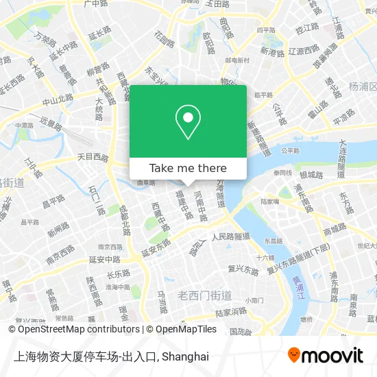 上海物资大厦停车场-出入口 map