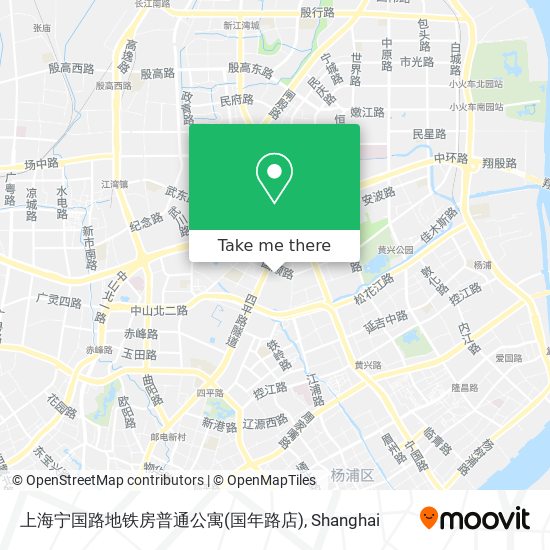 上海宁国路地铁房普通公寓(国年路店) map