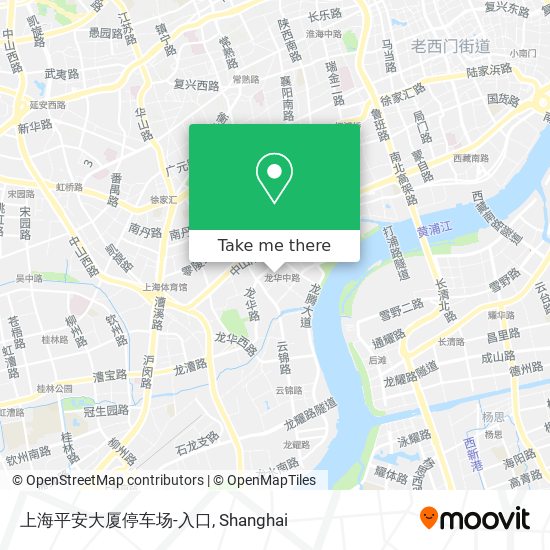 上海平安大厦停车场-入口 map