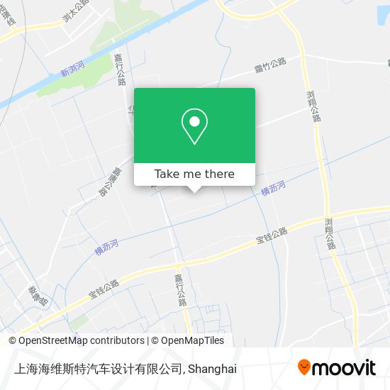 上海海维斯特汽车设计有限公司 map