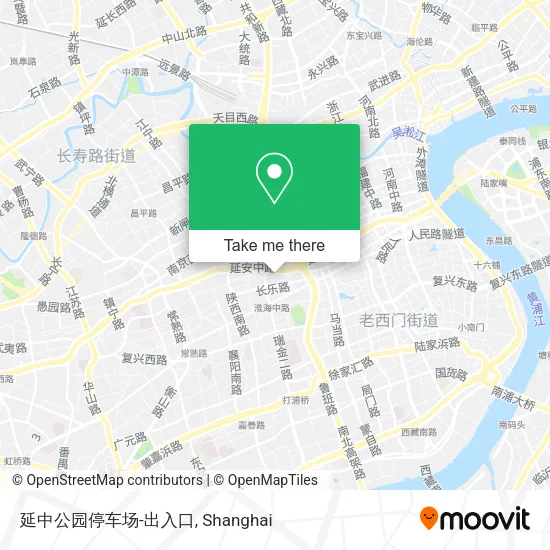 延中公园停车场-出入口 map