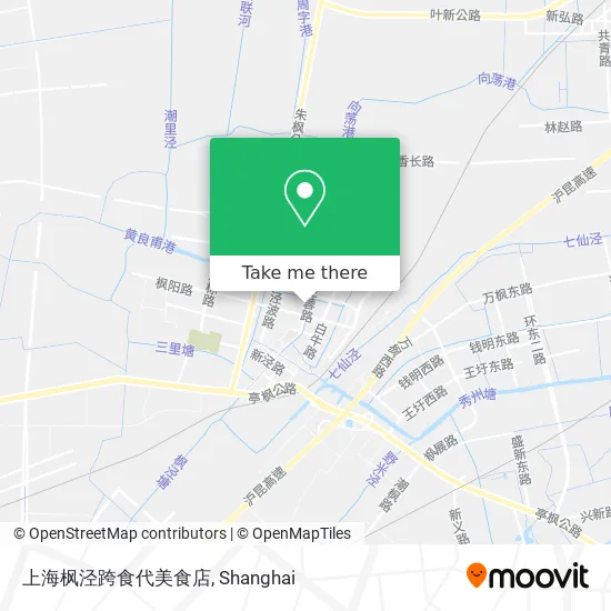 上海枫泾跨食代美食店 map