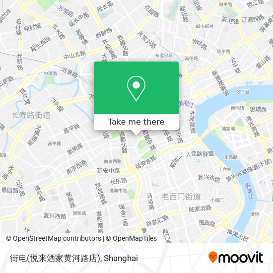 街电(悦来酒家黄河路店) map