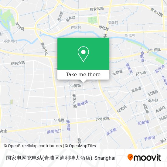 国家电网充电站(青浦区迪利特大酒店) map