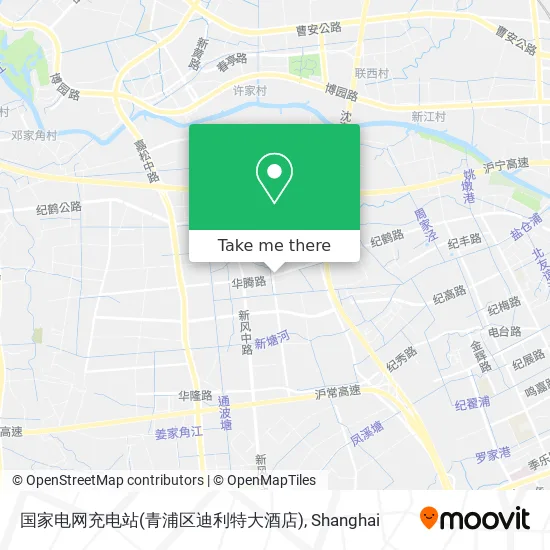 国家电网充电站(青浦区迪利特大酒店) map