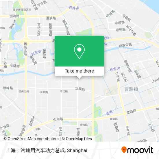 上海上汽通用汽车动力总成 map