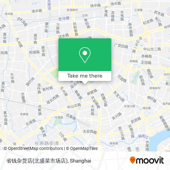 省钱杂货店(北盛菜市场店) map