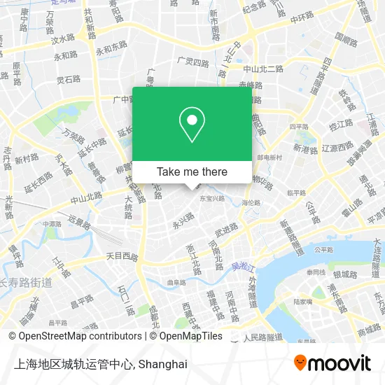 上海地区城轨运管中心 map