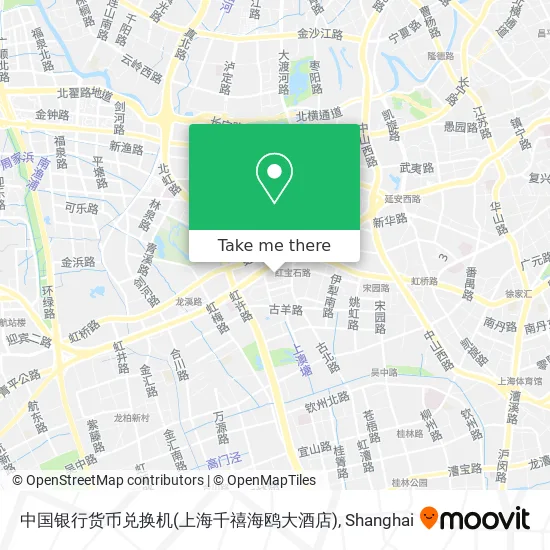 中国银行货币兑换机(上海千禧海鸥大酒店) map