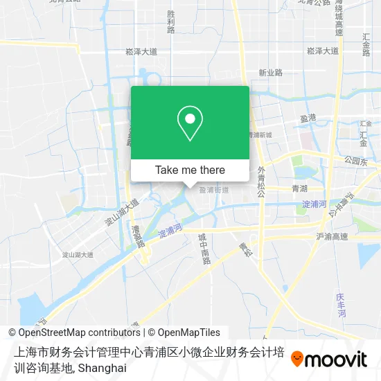 上海市财务会计管理中心青浦区小微企业财务会计培训咨询基地 map