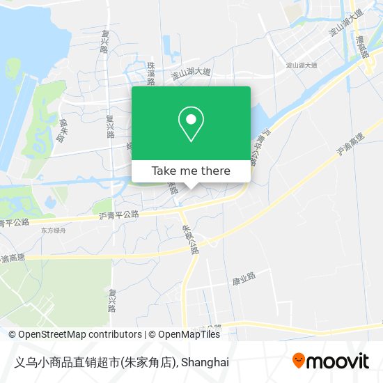 义乌小商品直销超市(朱家角店) map