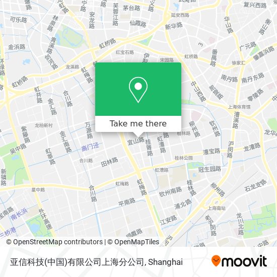 亚信科技(中国)有限公司上海分公司 map