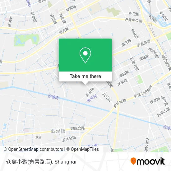 众鑫小聚(寅青路店) map