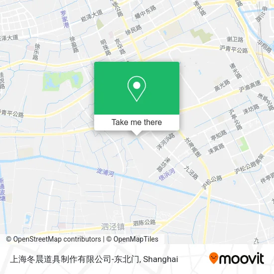 上海冬晨道具制作有限公司-东北门 map