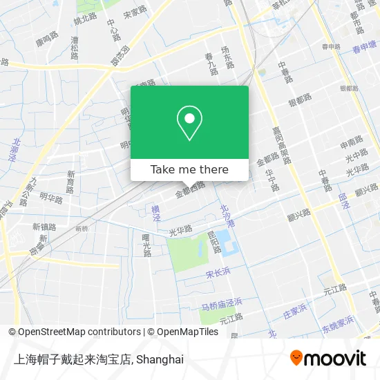 上海帽子戴起来淘宝店 map