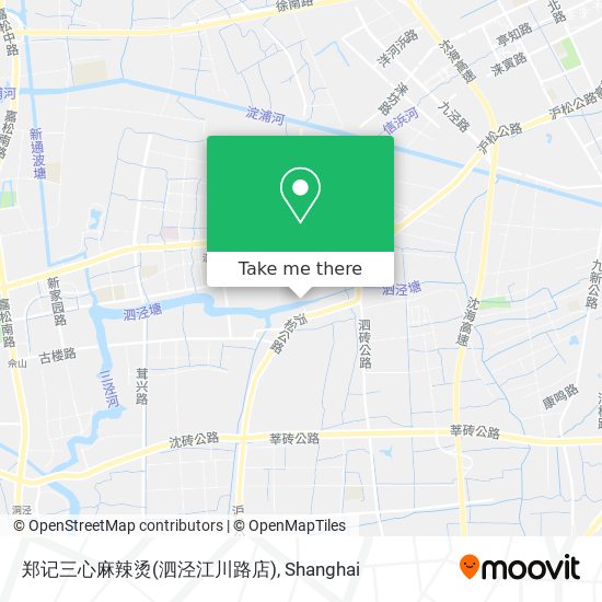 郑记三心麻辣烫(泗泾江川路店) map
