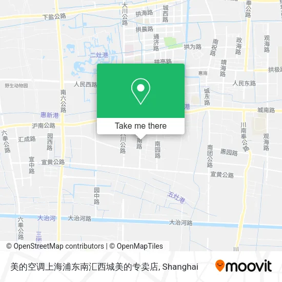 美的空调上海浦东南汇西城美的专卖店 map