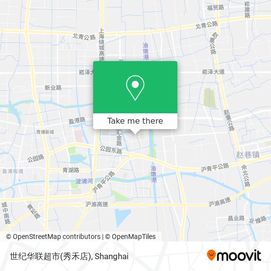 世纪华联超市(秀禾店) map