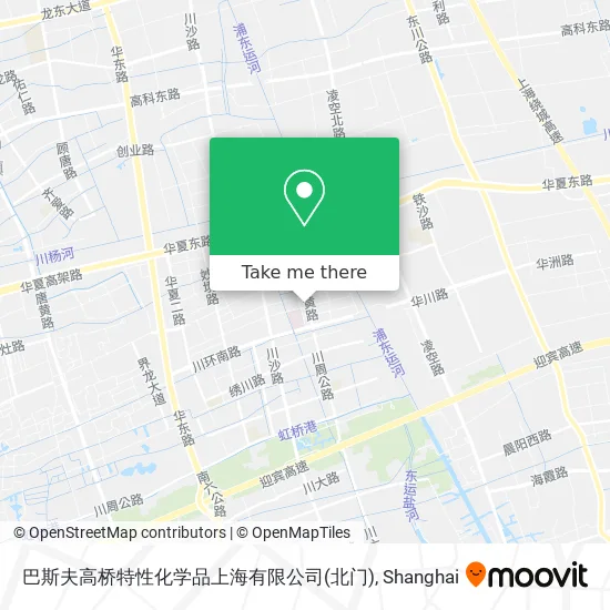 巴斯夫高桥特性化学品上海有限公司(北门) map