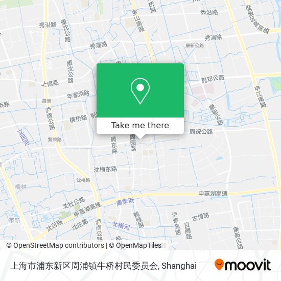 上海市浦东新区周浦镇牛桥村民委员会 map