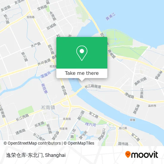 逸荣仓库-东北门 map