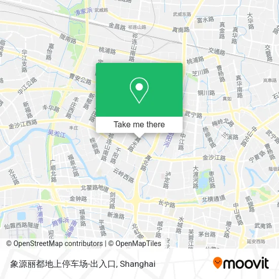 象源丽都地上停车场-出入口 map