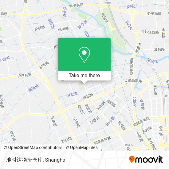 准时达物流仓库 map