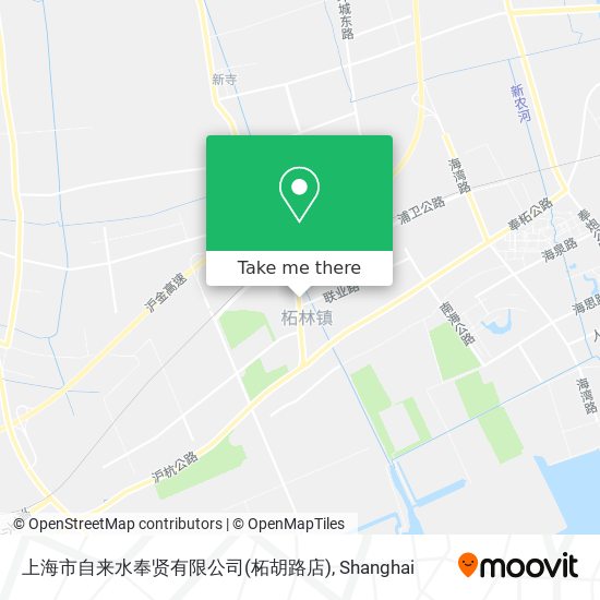 上海市自来水奉贤有限公司(柘胡路店) map