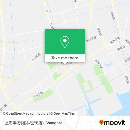 上海奉贤(柘林玻璃店) map