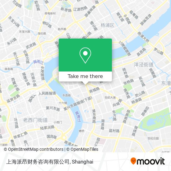 上海派昂财务咨询有限公司 map