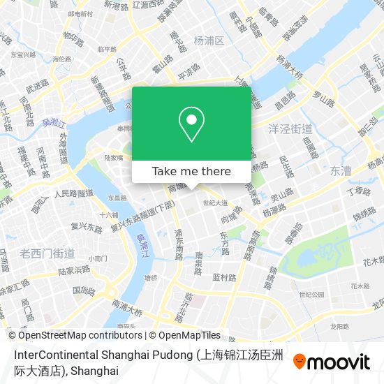 InterContinental Shanghai Pudong (上海锦江汤臣洲际大酒店) map