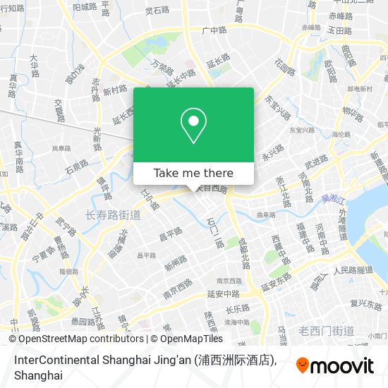 InterContinental Shanghai Jing'an (浦西洲际酒店) map