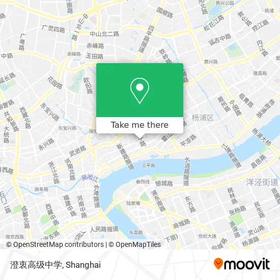 澄衷高级中学 map
